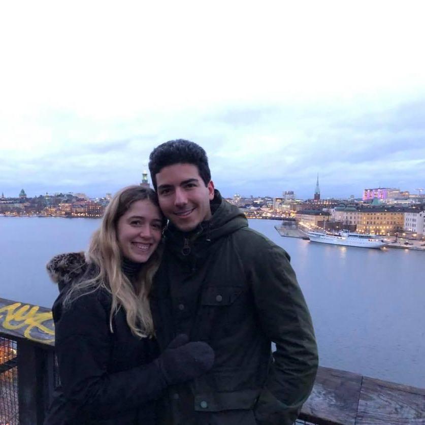 Seeing in the New Year on our first overseas trip together (Stockholm, Sweden)!