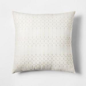 Product description page - White Eyelet Square Throw Pillow - Threshold™