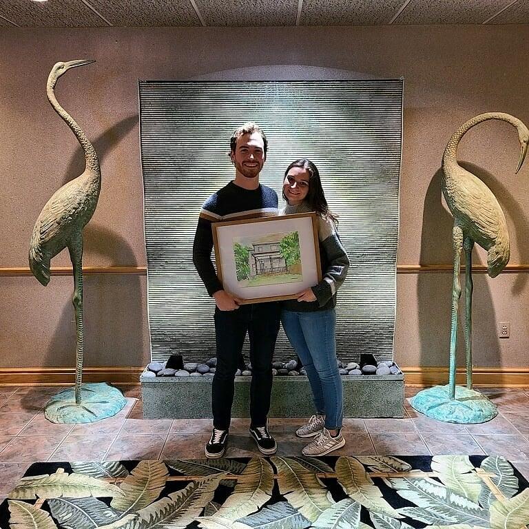 We bought this picture and it came with a house