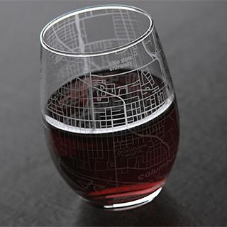 College Town Stemless Wine Glass, Set of 2