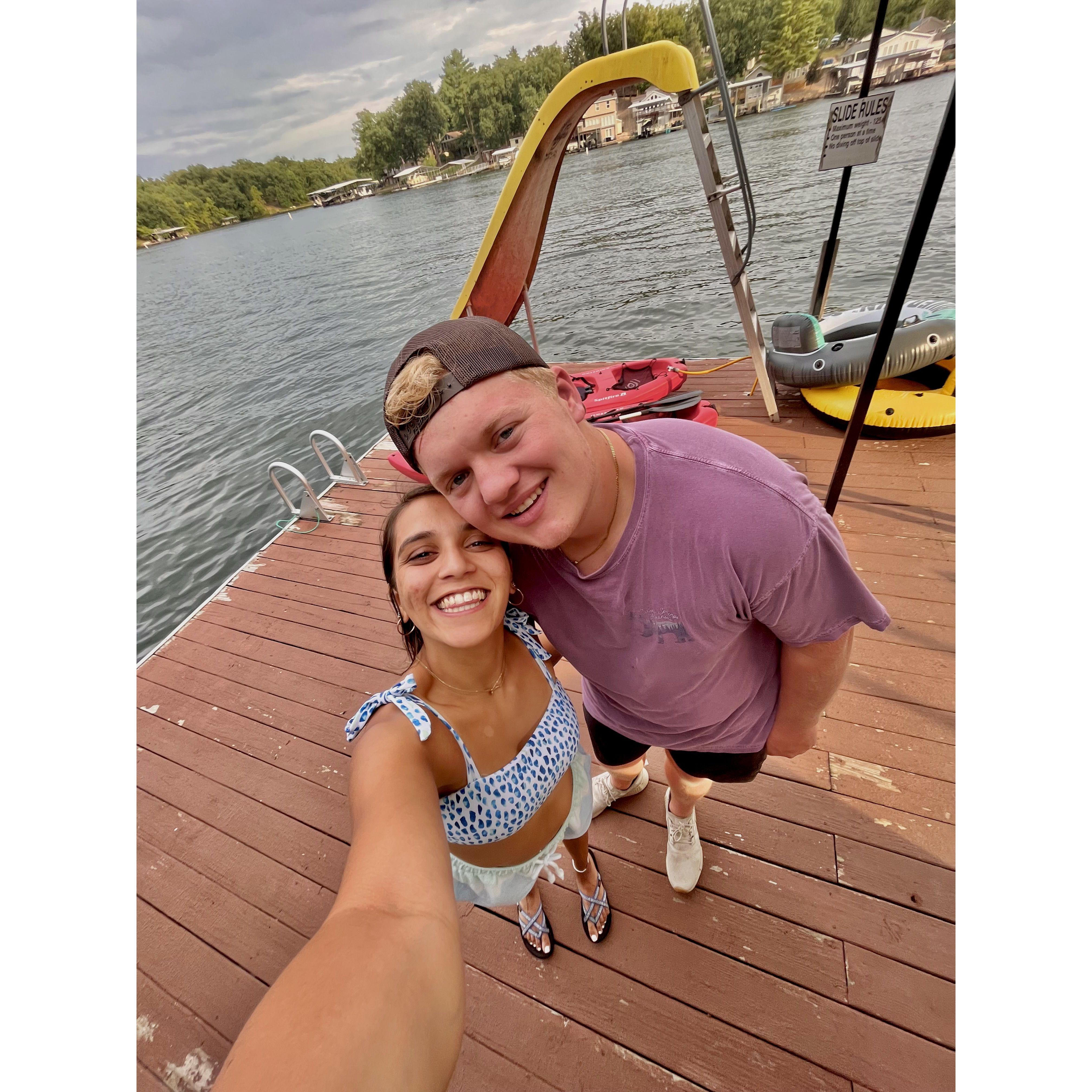 We love being at the lake