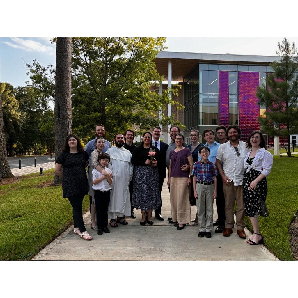 The whole family after David's recital!