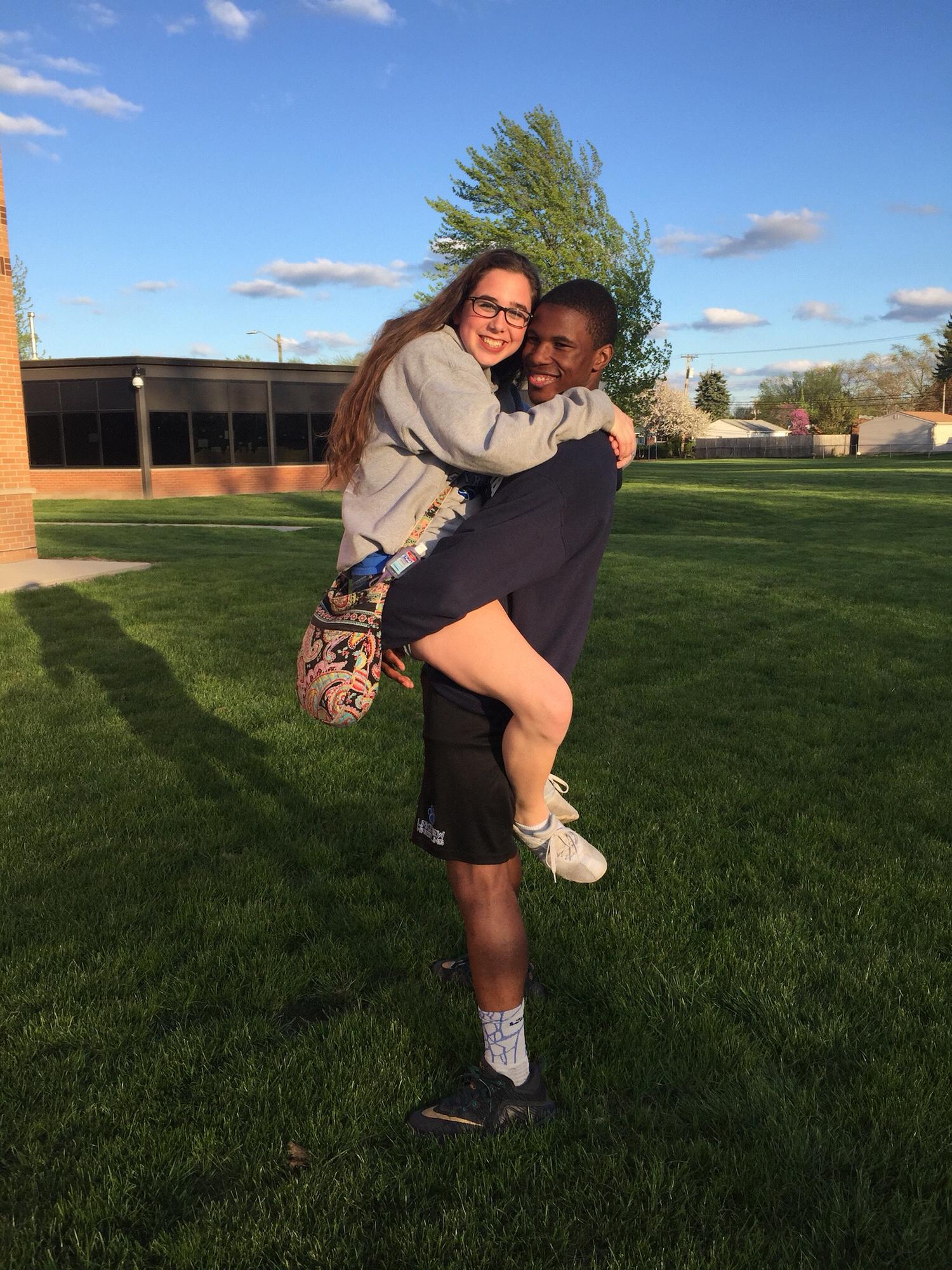 One of our first photos being an official couple