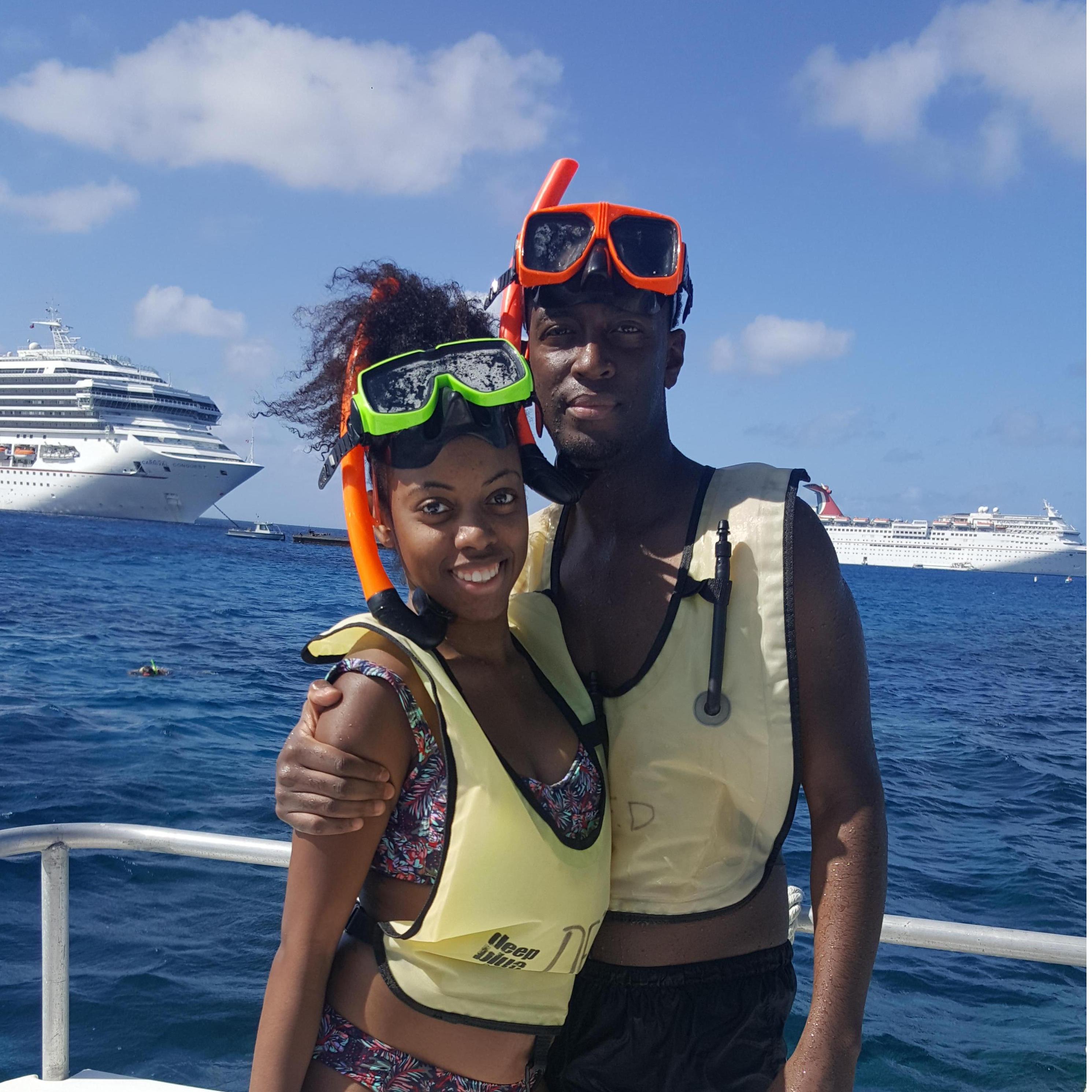 Snorkeling in Grand Cayman Islands. December 2016.