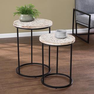 2-Piece Swendland Round Accent Table Set