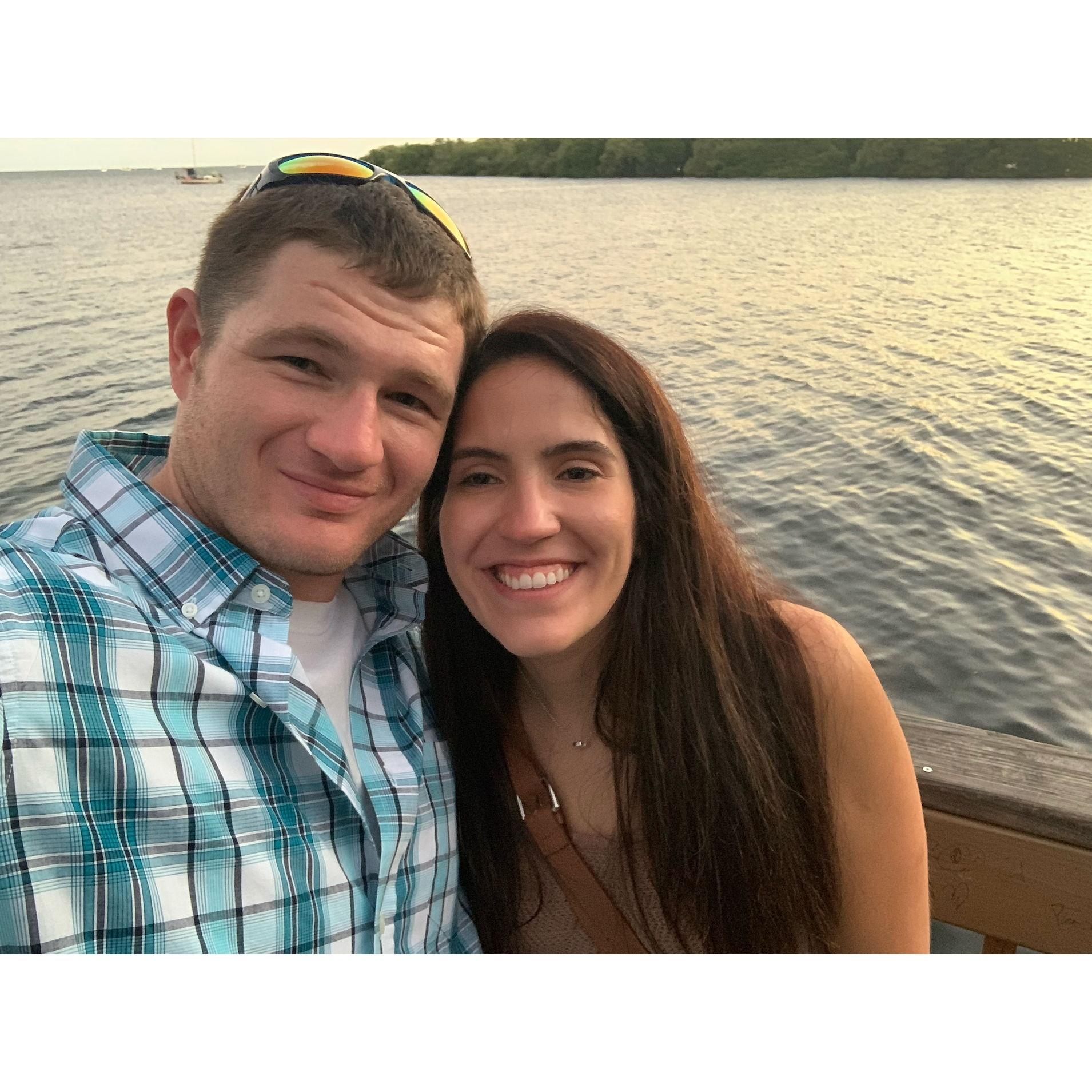 Our first picture together (Coconut Grove, Miami) the day Joe asked Katie to be his girlfriend.