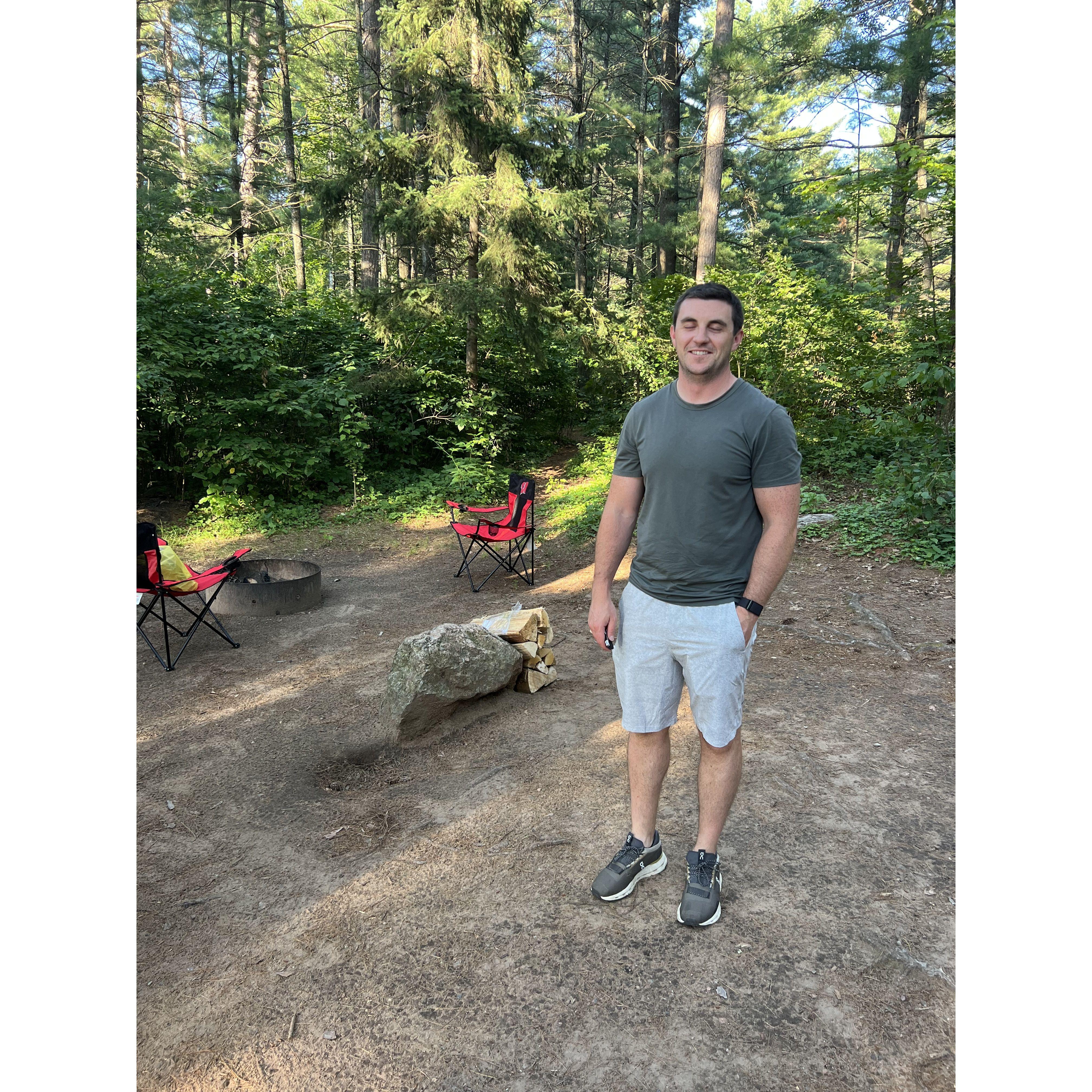 First time camping together! Crystal Lake, August 2024
