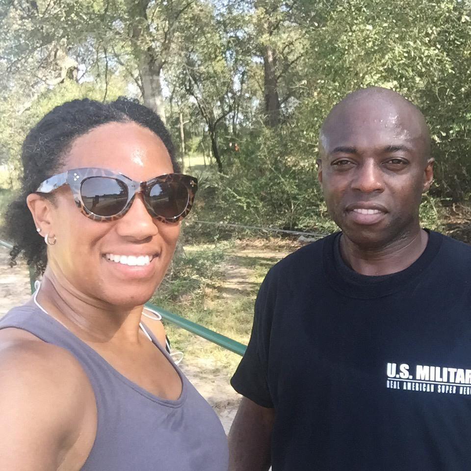 2017, (when we were only friends), Craig was visiting Houston when I was training for a marathon. He couldn't quite get the miles in, but I appreciated the effort. LOL