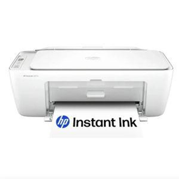 HP - DeskJet 2827e Wireless AI-Enabled All-in-One Inkjet Printer with 3 Months of Instant Ink - White