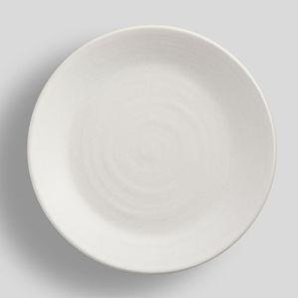 Larkin Reactive Glaze Stoneware Salad Plates - Shell White