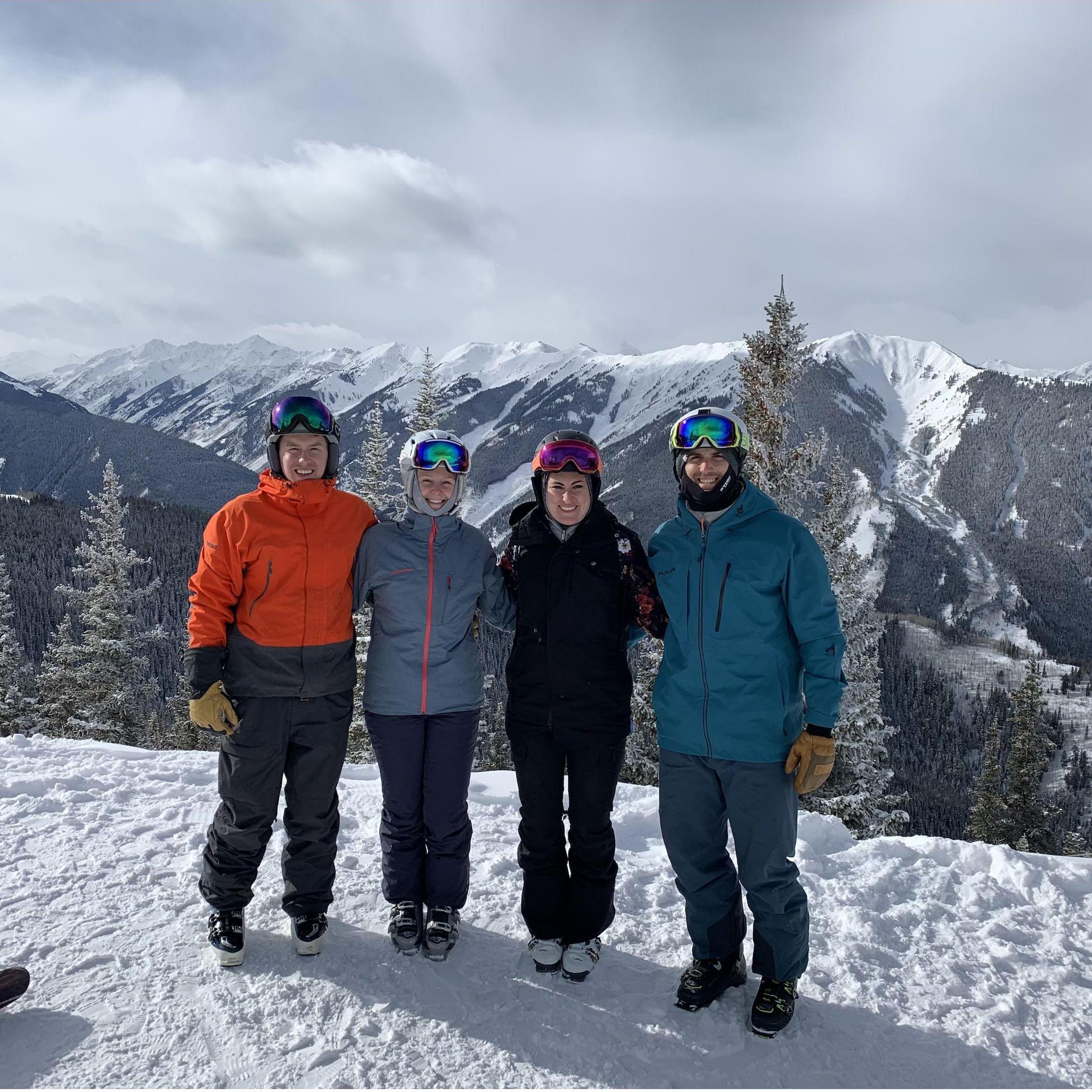 Shredding Aspen Highlands with some "locals".