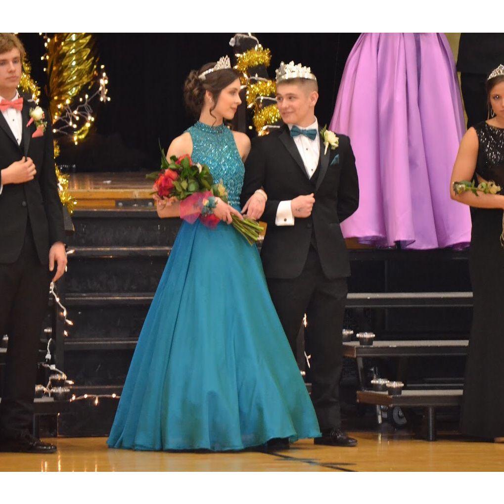 Junior year prom when we were crowned king and queen