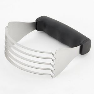 Spring Chef Dough Blender, Top Professional Pastry Cutter with Heavy Duty Stainless Steel Blades (Black-Large)