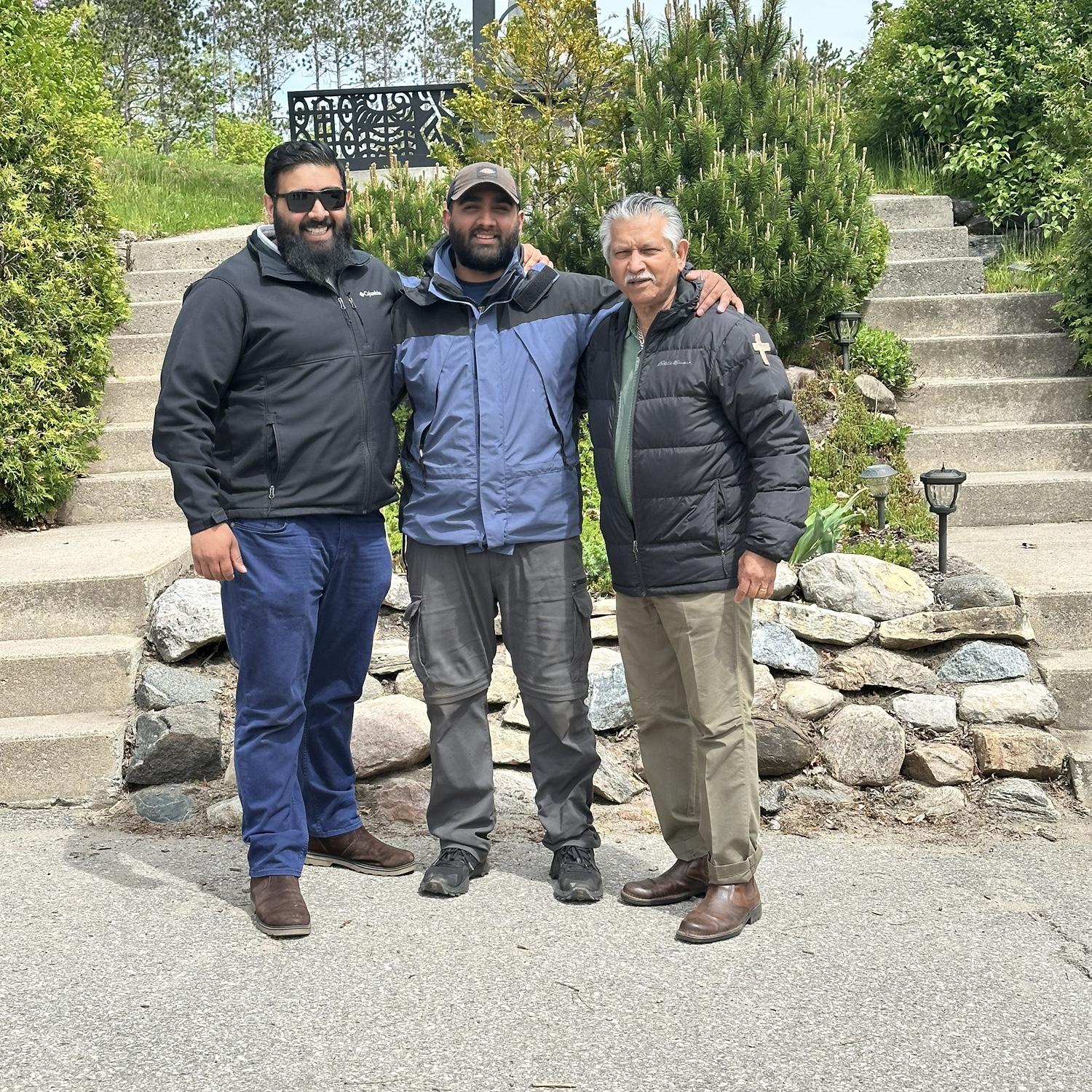 The Valladares men - Michael, Francisco & Esmonde