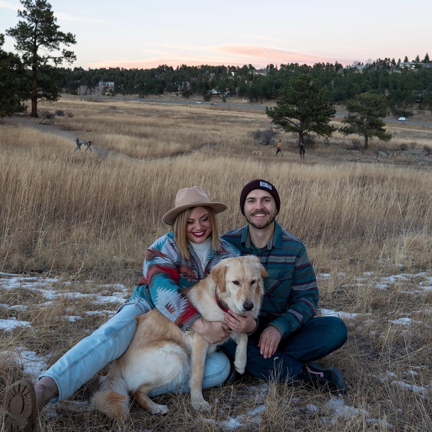 Christmas pictures at Elk Meadow Park in Evergreen, CO before we knew we'd call it home