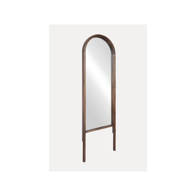 20" x 65" Wood Arched Floor Mirror Walnut - Threshold™ designed with Studio McGee