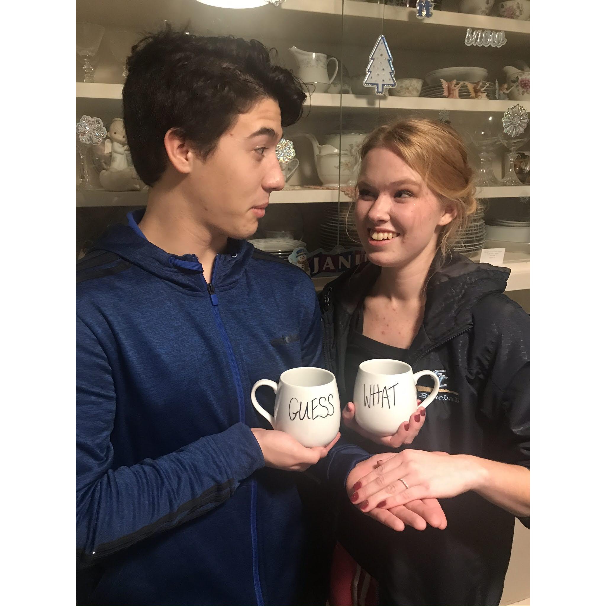 Right after Eli proposed and we announced our engagement- 12/31/19