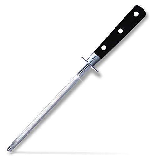 KUMA Kitchen Knife Sharpener - USER FRIENDLY - 8 Inch Steel Honing Rod for Sharpening your Chef's Knife, Carving Knife, Chopping Knives, And More! - Easily Hone & Recover Your Sharp Edge Today!