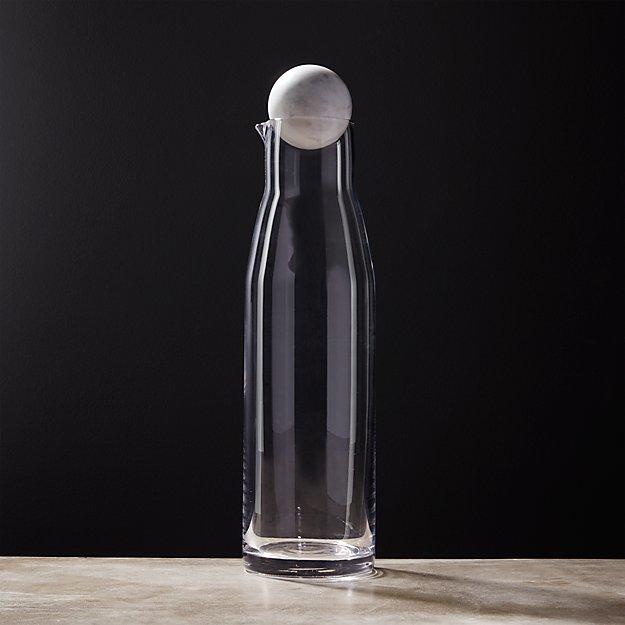 Gilda Marble and Glass Decanter-Pitcher