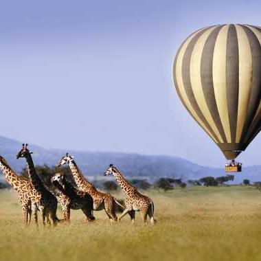 Hot Air Balloon over the Serengeti