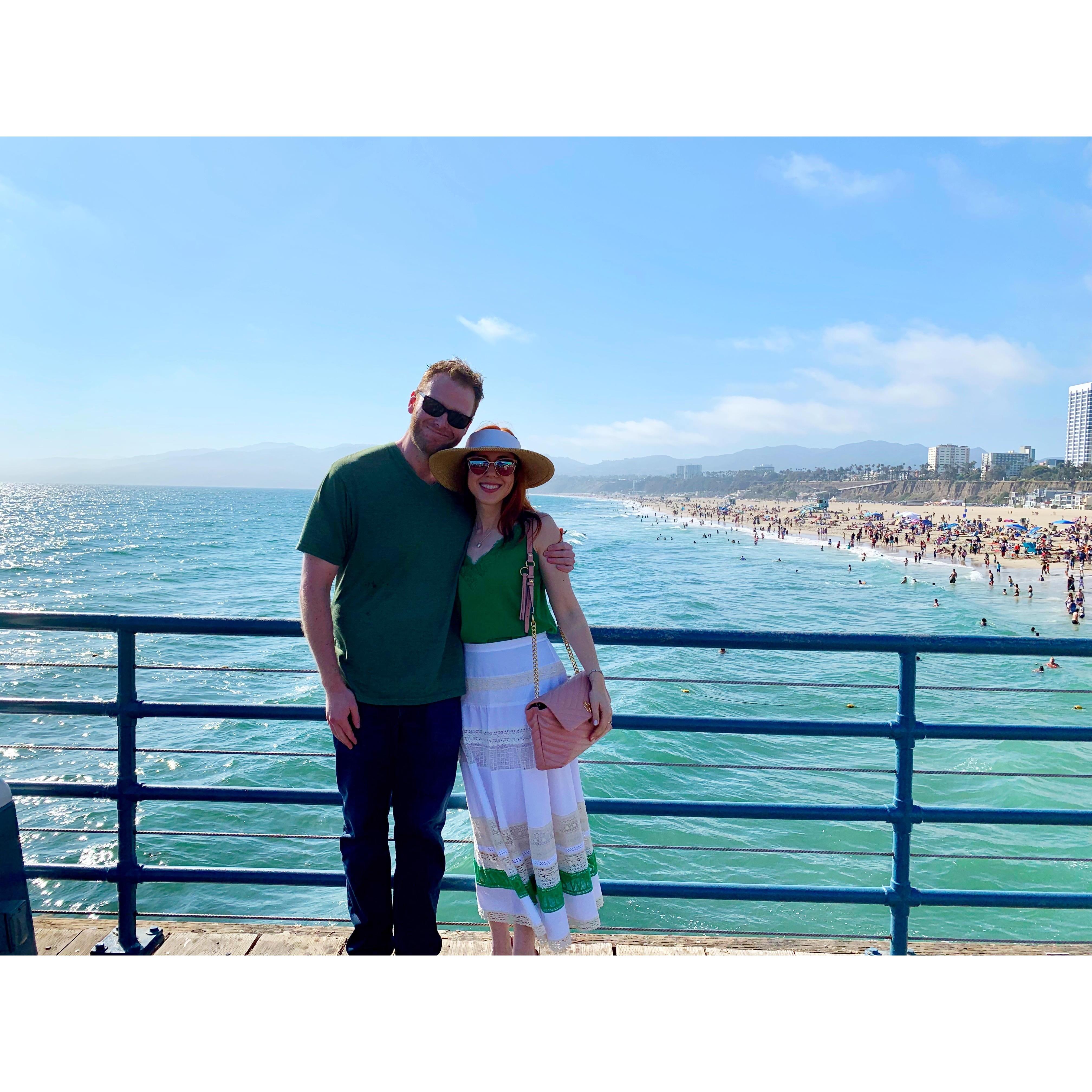 At the Santa Monica Pier on my 29th birthday, July 12, 2019.