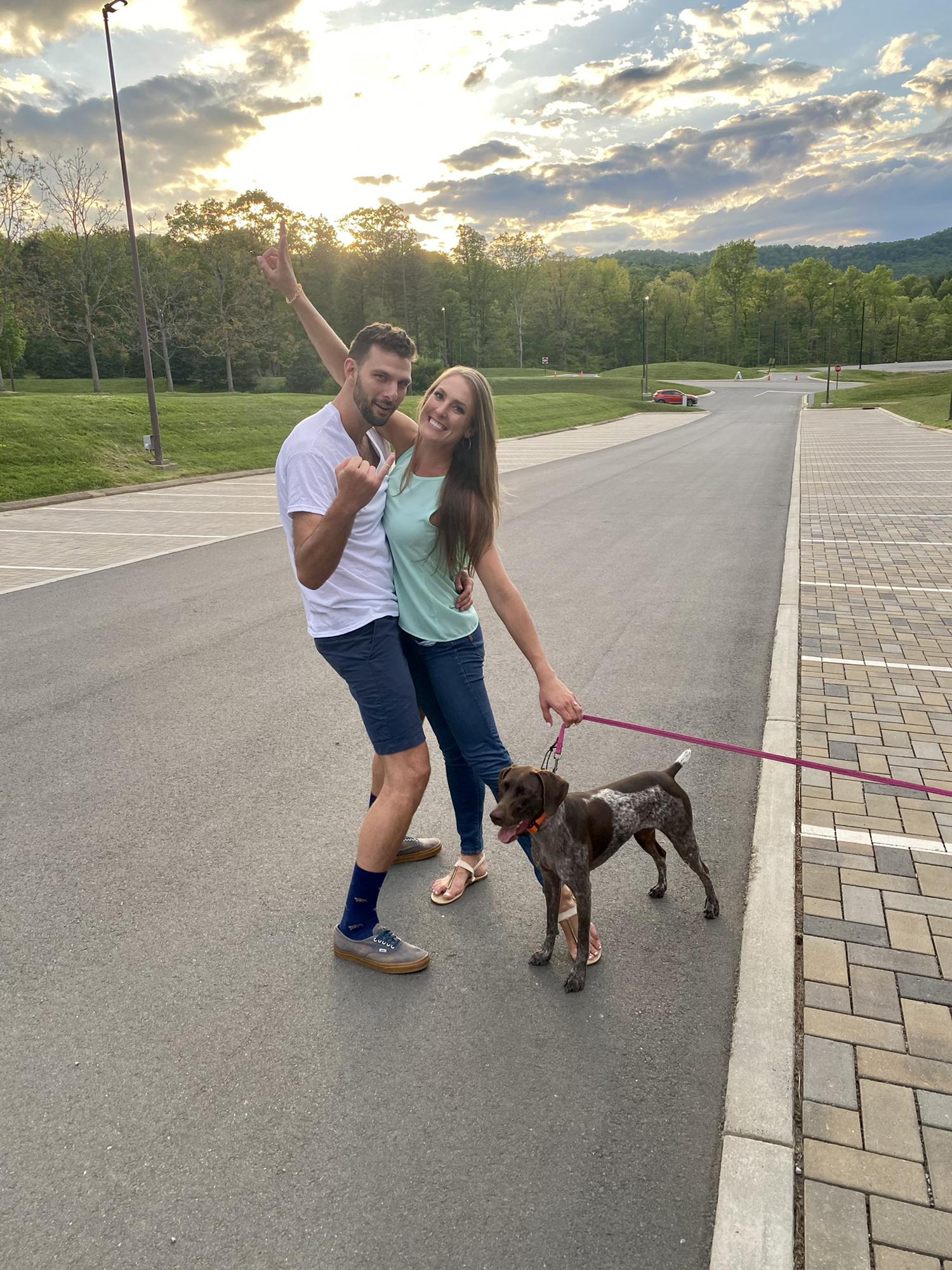 Happy we managed to successfully make the drive to Asheville for our engagement pictures during an extreme gas shortage…