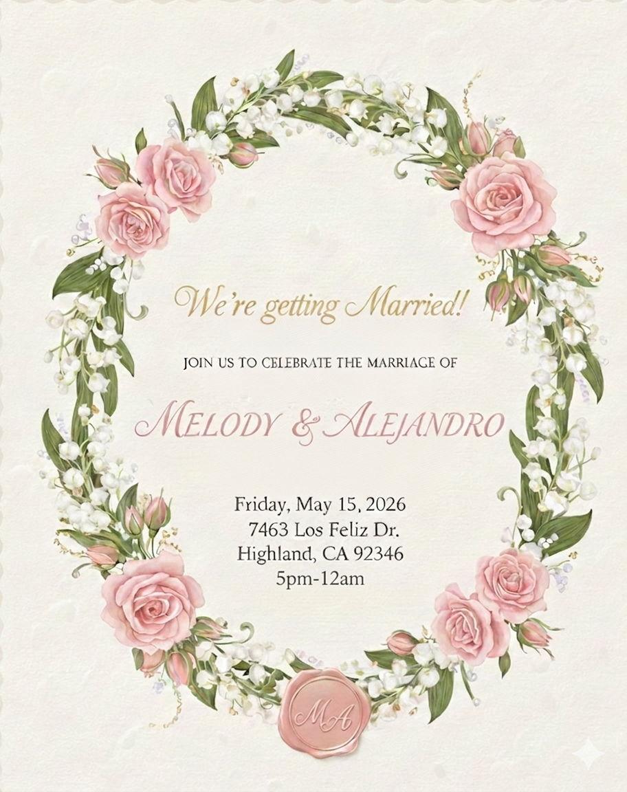 The Wedding Website of Melody Soria Torres and Alejandro Camarena