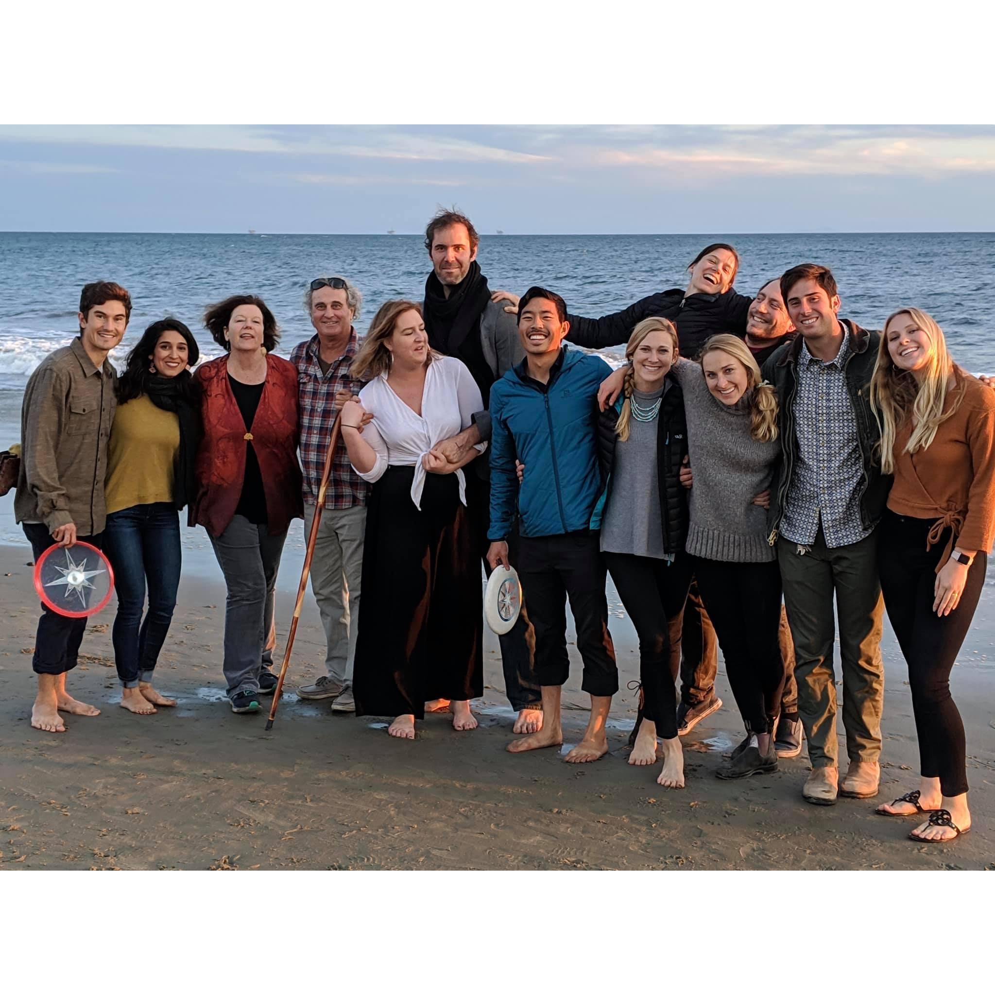 Nothing better than a pre-Thanksgiving dinner sunset beach walk in Santa Barbara!