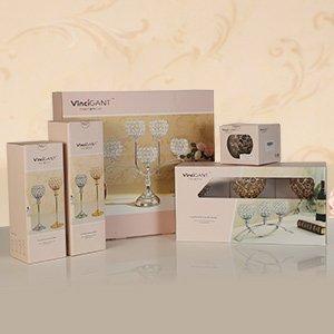 VINCIGANT Gold Crystal Candle Holders,Wedding Coffee Table Decorative Centerpiece Candelabra,Tealight Candlestick Holder for Home/Holiday Decoration,Wedding/Birthday/Mothers Day Gifts