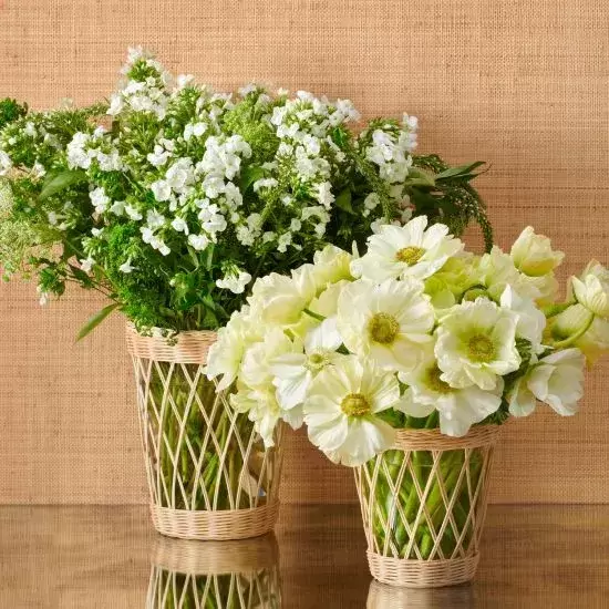 Aerin- Navona Large Wicker Vase