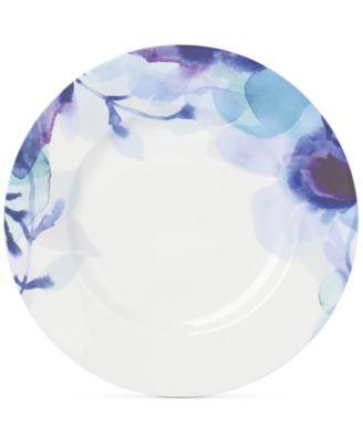 Lenox - Indigo Watercolor Floral  Porcelain Accent/Salad Plate, Created for Macy's