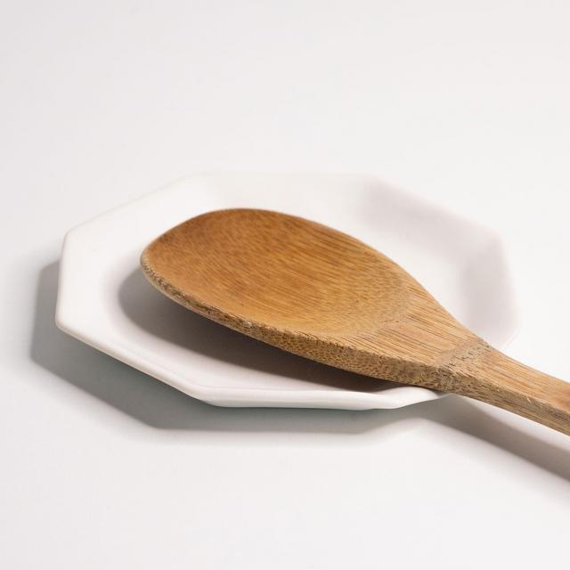Black Handmade Porcelain Spoon Rest