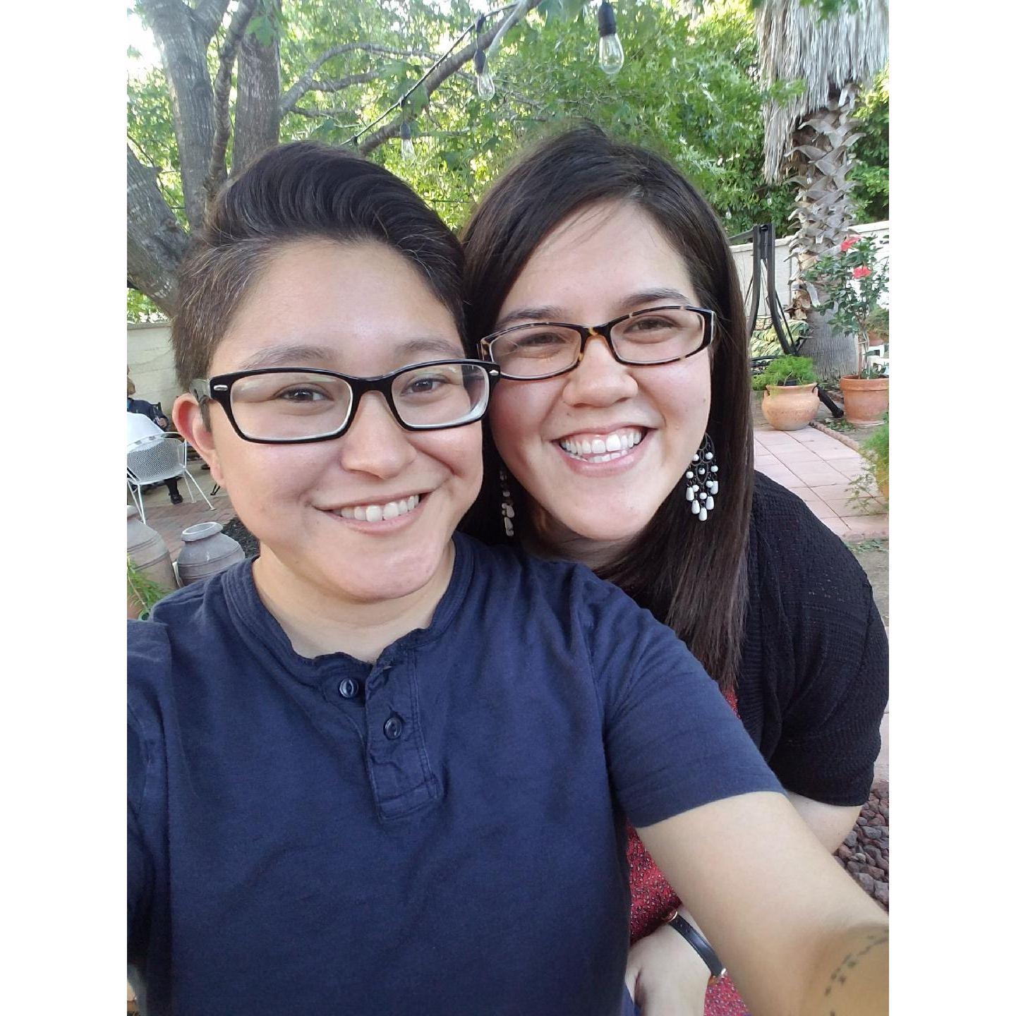 The first time Joanna visited Alicia's family in San Antonio.