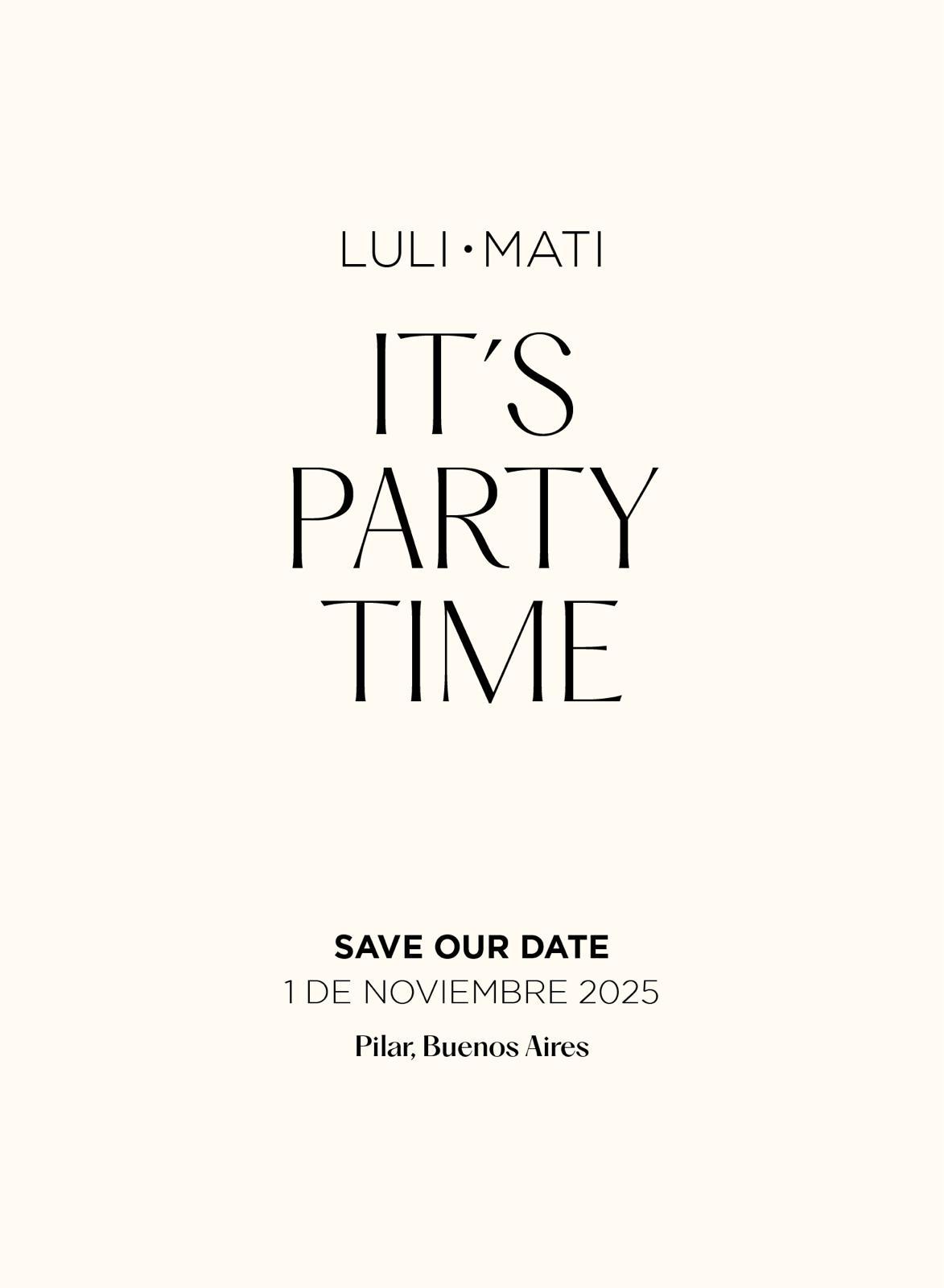 The Wedding Website of LULI TARULLA and MATI BOUZA