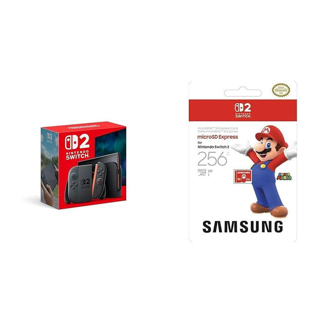 Nintendo Switch 2 System with Samsung 256GB microSD Express Card Bundle