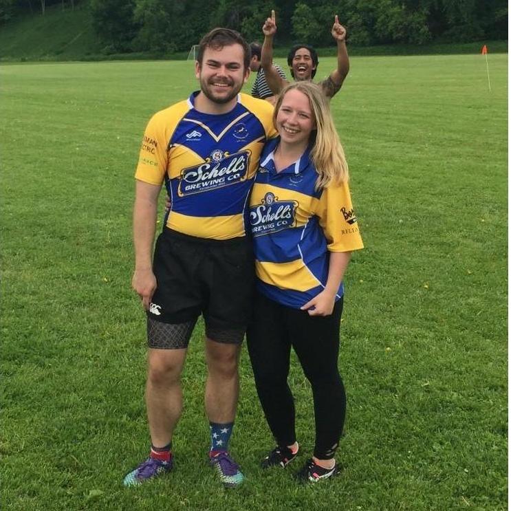 Jake's rugby game!  Featuring a stranger
