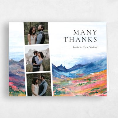 Pink Destination Wedding Thank You - Deepcreek Photo