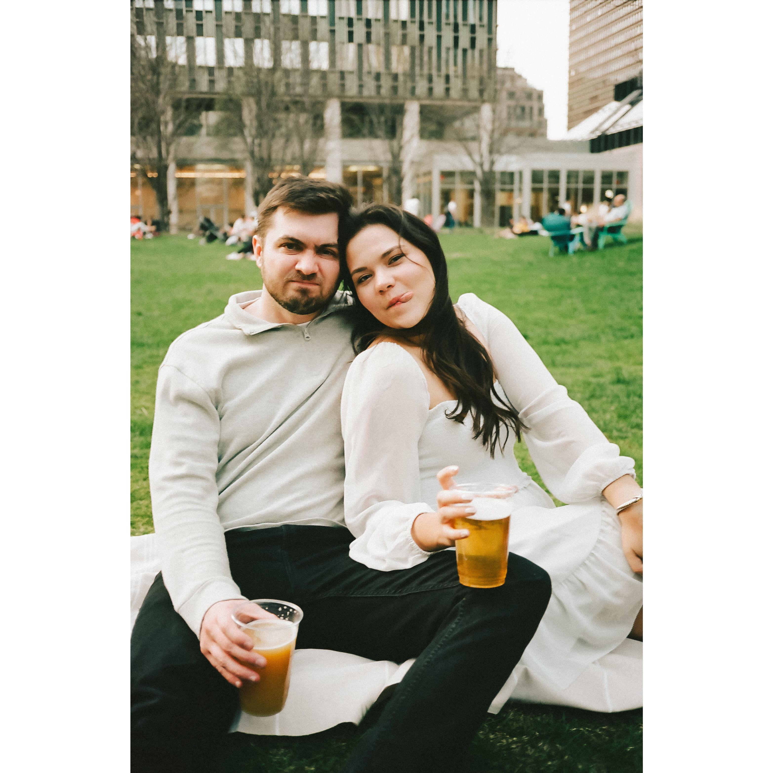 Our engagement shoot! Boston - April 2025