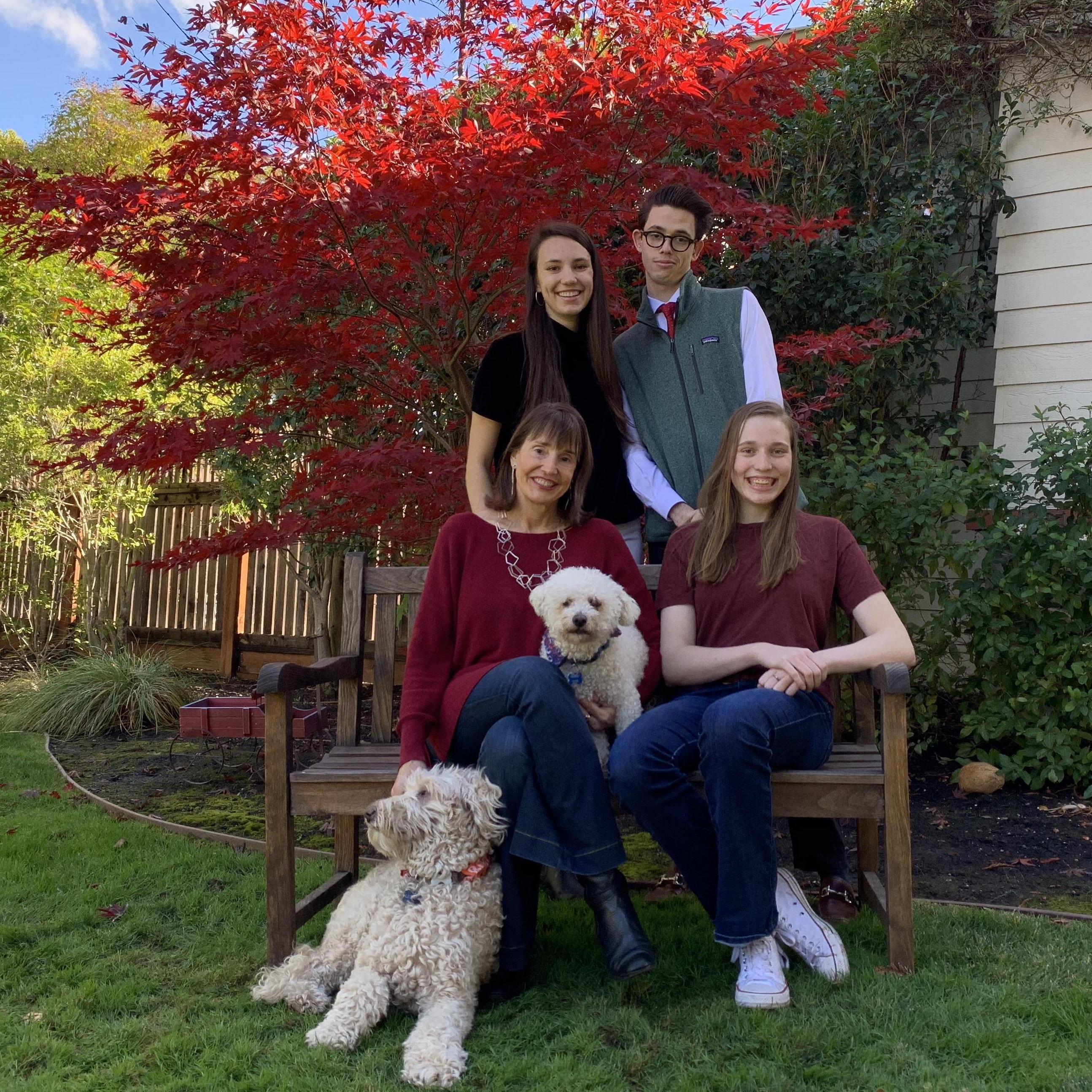 ... Joan, Leah, Tad, Audrey w/ Cooper & Georgia