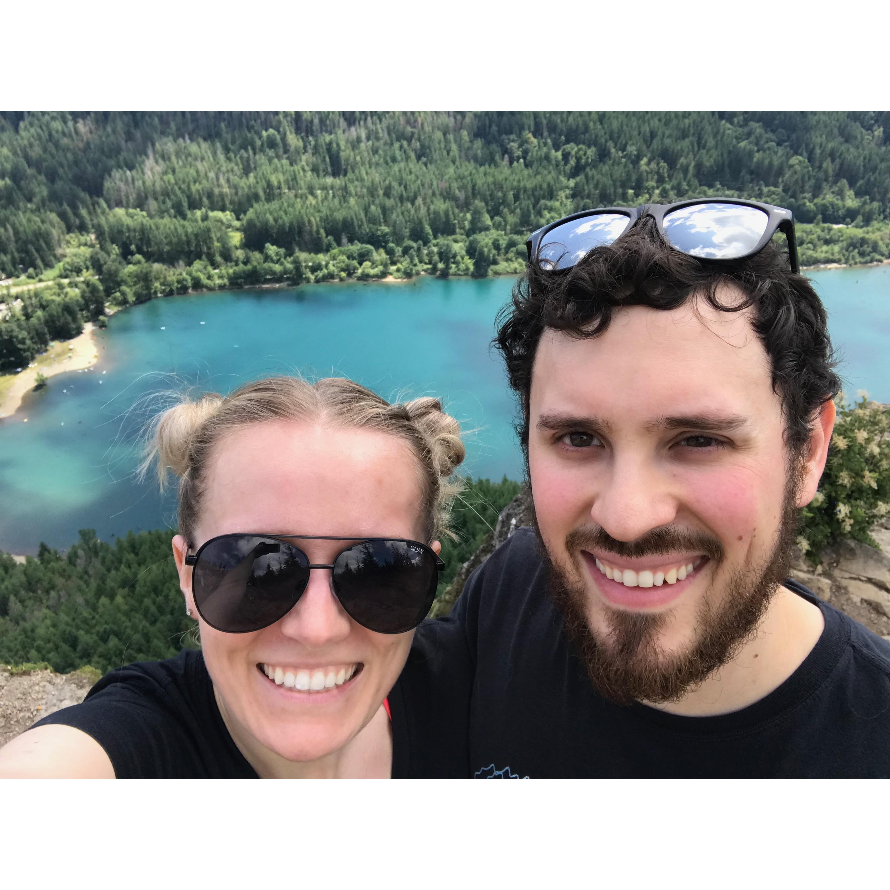 Hiking Rattlesnake Ledge.