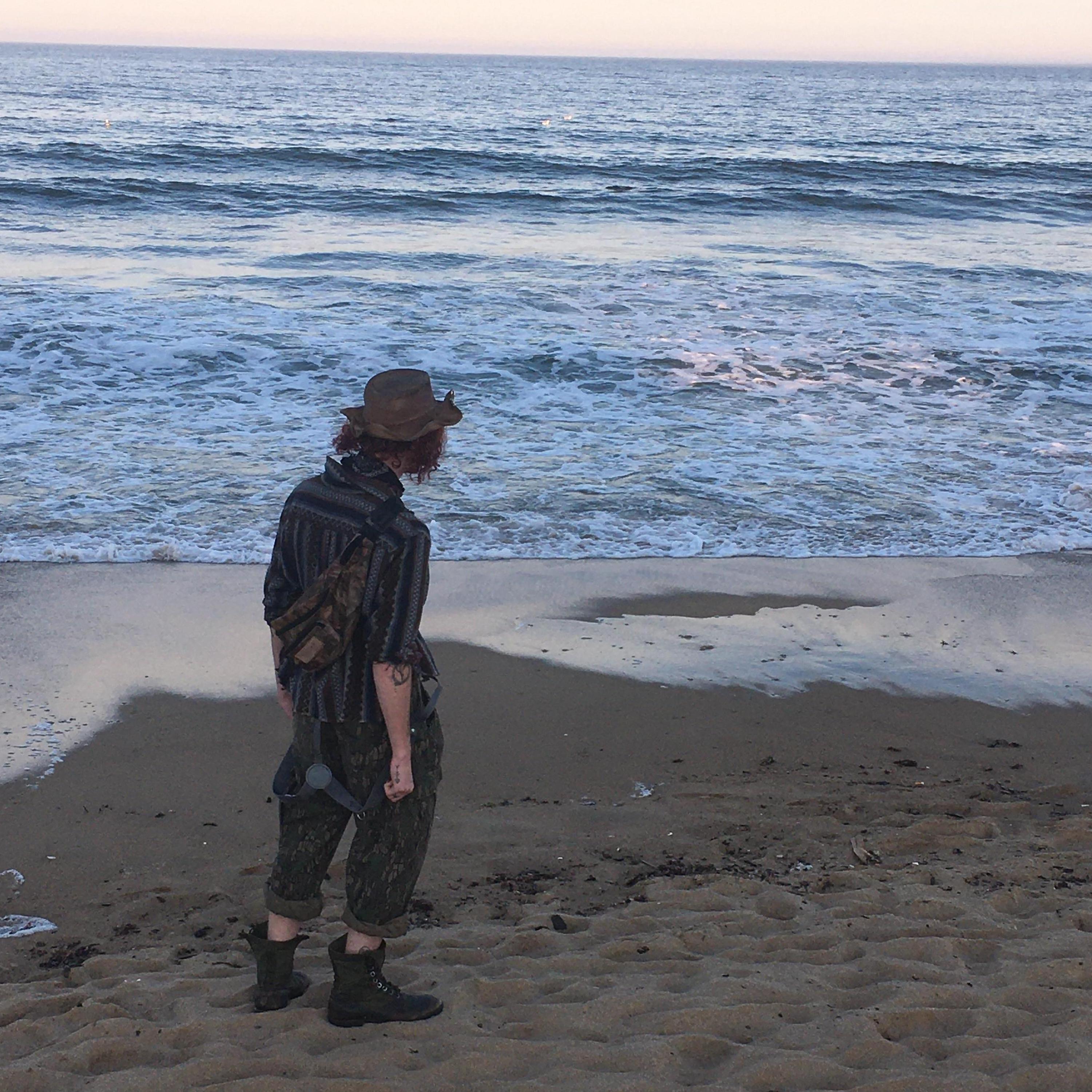 Austin at the beach in Portland Maine - June '21