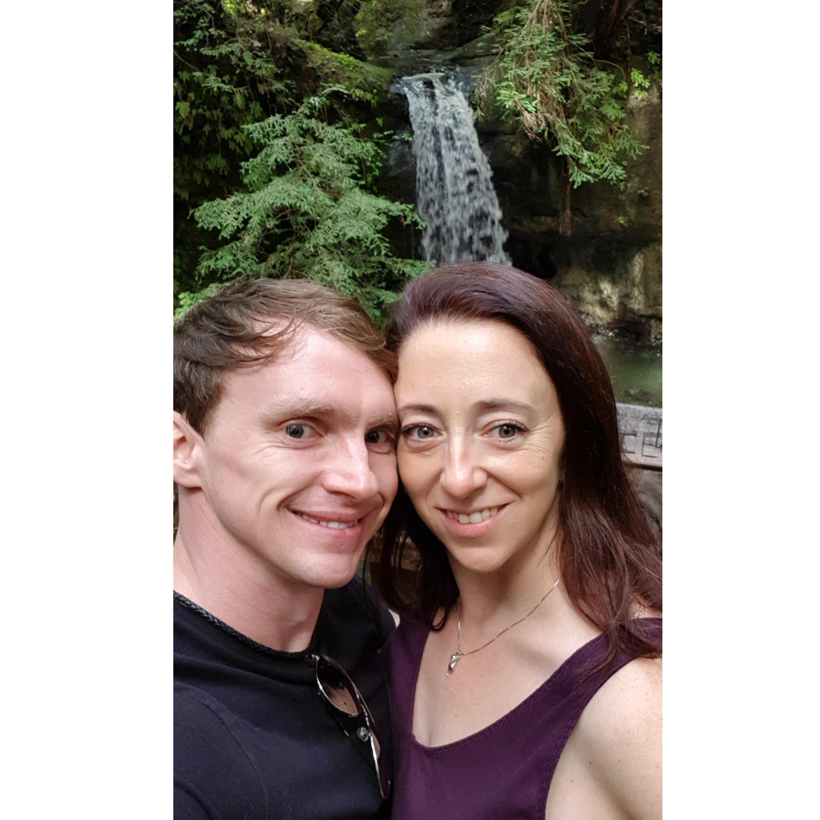 Out for a hike in the Santa Cruz Mountains