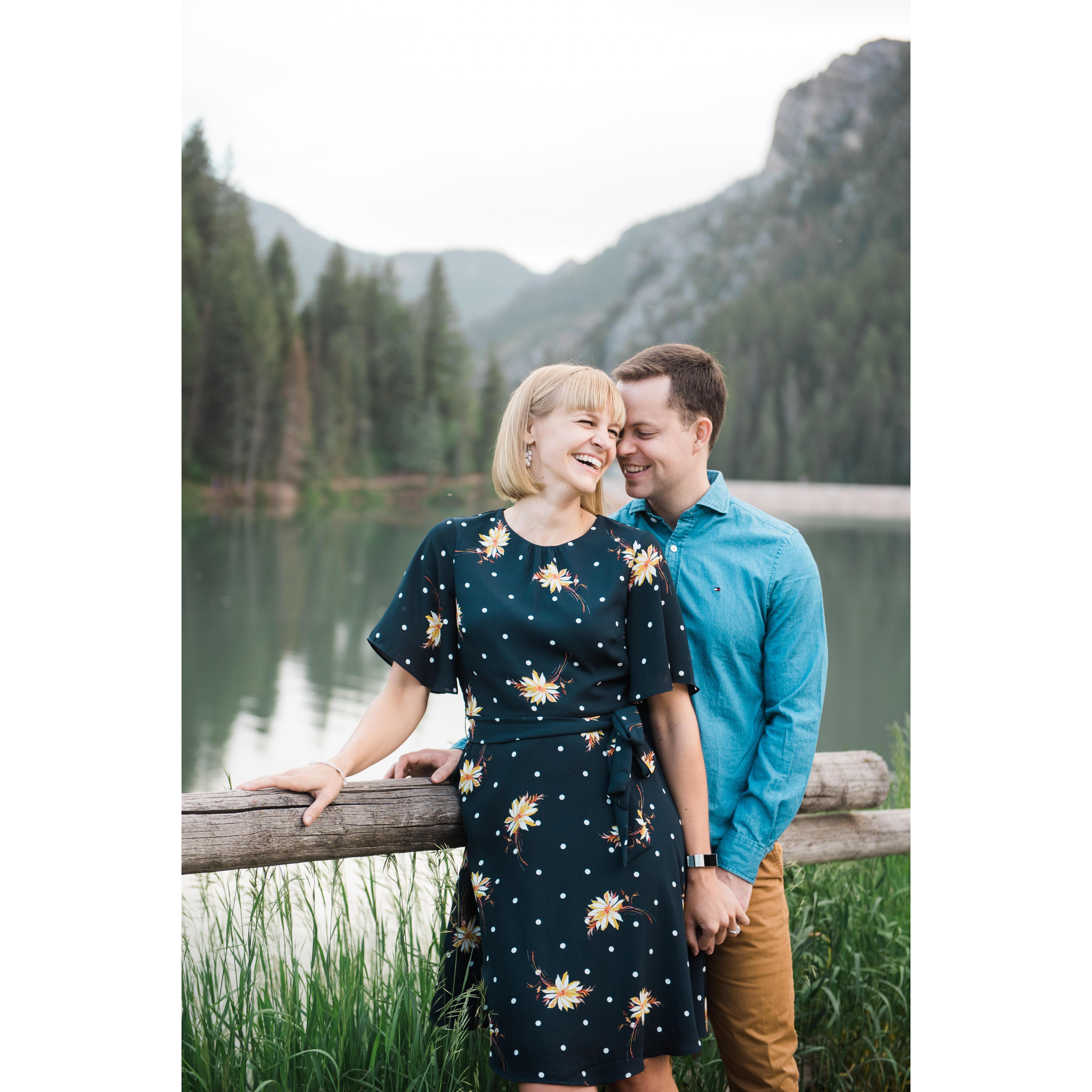 Engagement photos at Tibble Fork Reservoir
(credit: Brooke Bakken Photography)