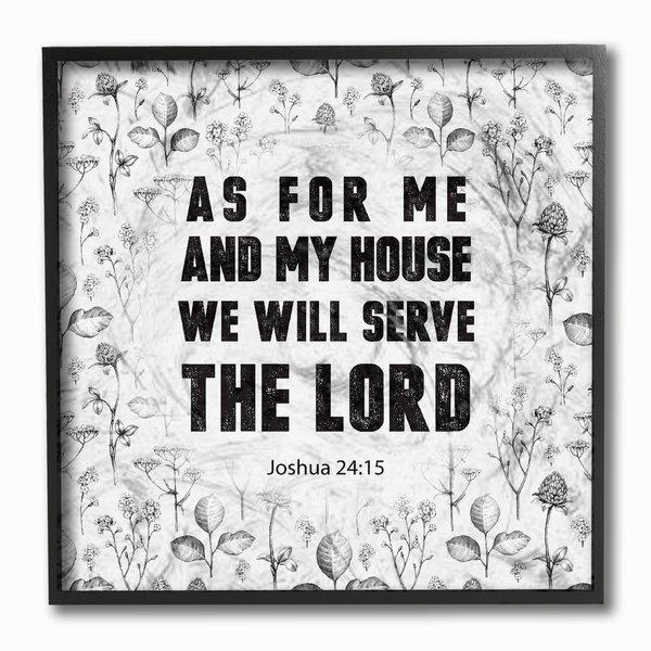 EtchLife Presents 'As for Me and My House Joshua' Graphic Art Print