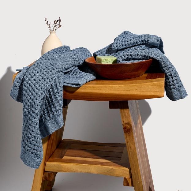 Supima® Waffle Hand Towels - Denimn