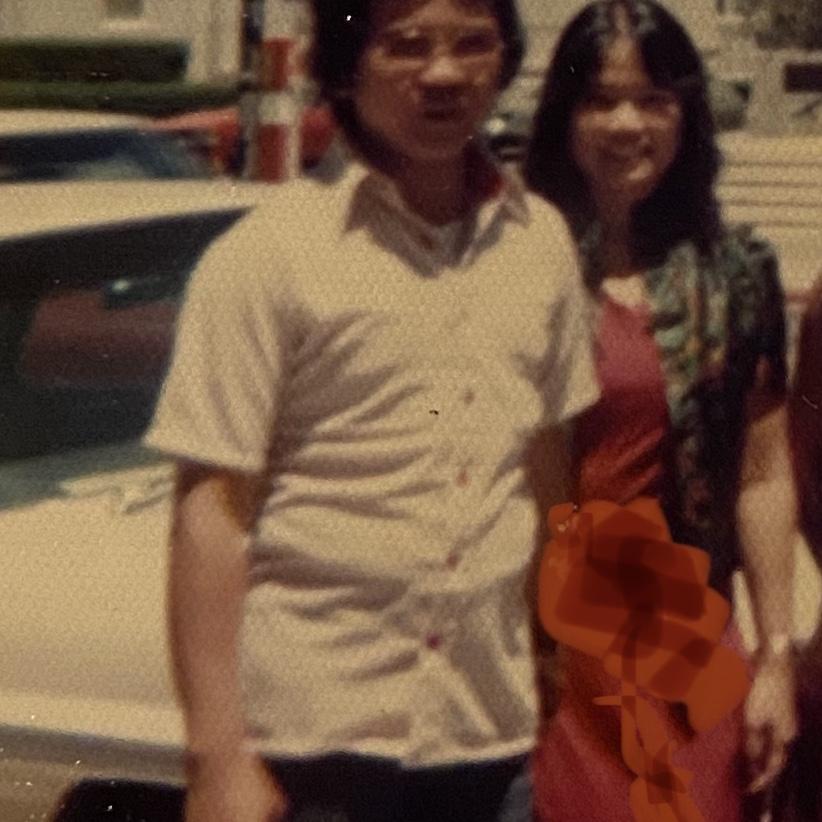 Our only photo of our civil wedding. June 27, 1976