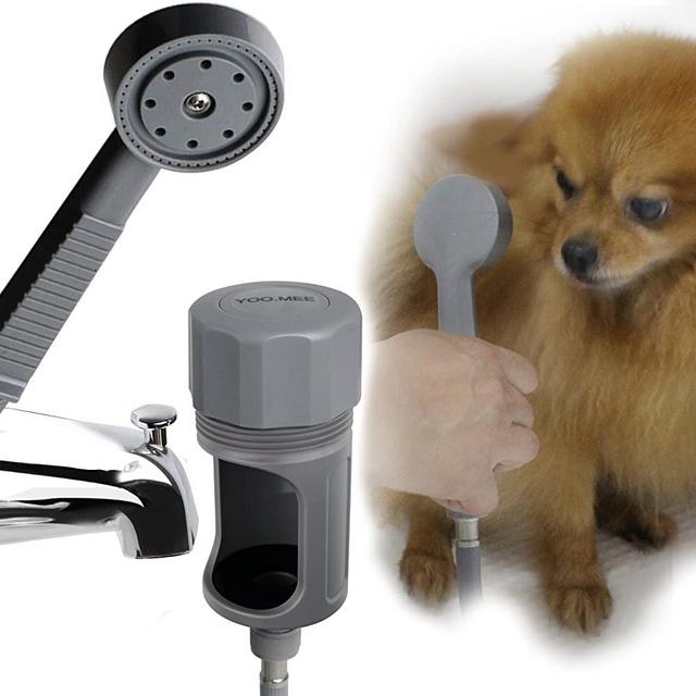 Pets Shower Attachment, Quick Connect on Tub Spout w/ Front Diverter, Ideal for Bathing Child, Washing Pets and Cleaning Tub