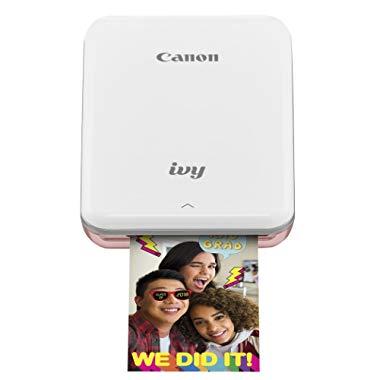 Canon IVY Mobile Mini Photo Printer through Bluetooth(R), Rose Gold