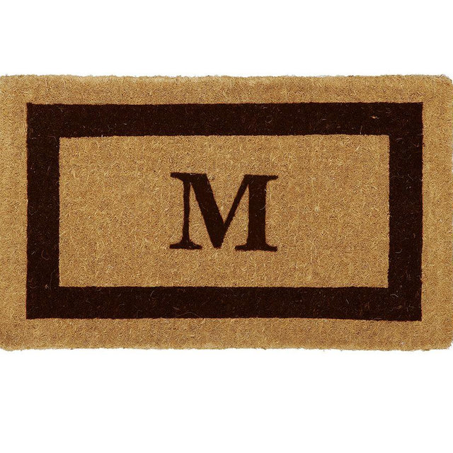 Personalized Framed Doormat, 22 x 36",Espresso