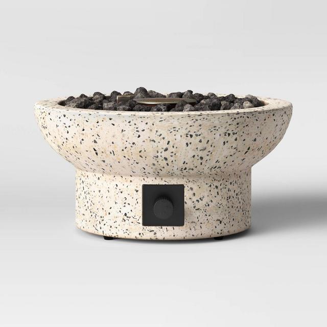 13" Terrazzo Propane Tabletop Fireplace - Beige - Project 62™